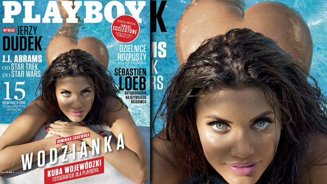 Wodzianka na okładce magazynu "Playboy"